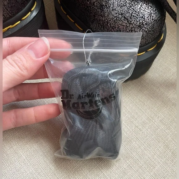 Dr. Martens Molly Platform Suede Speckled Irredescent Boot, Size 7 US L, 38 EU - Picture 14 of 14